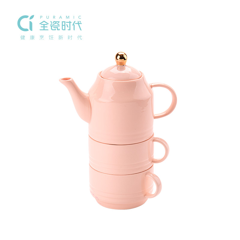 彩晶瓷 叠叠杯茶具套装LC-SJL07