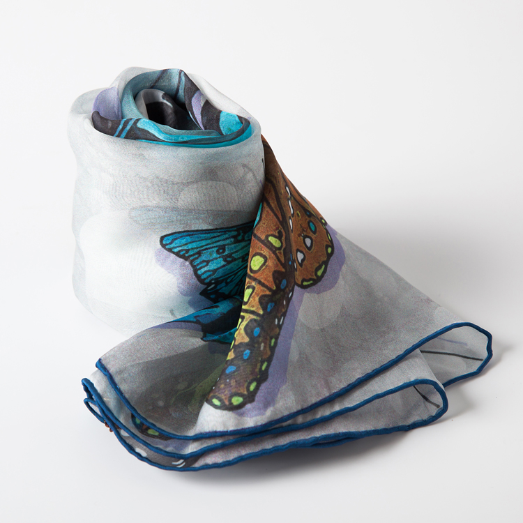 Aurora丝巾B10-001蝶舞魂