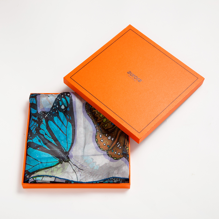 Aurora丝巾B10-001蝶舞魂