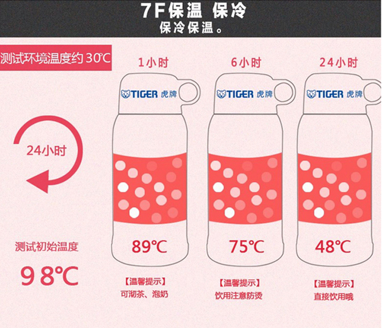 虎牌儿童型不锈钢真空保温杯